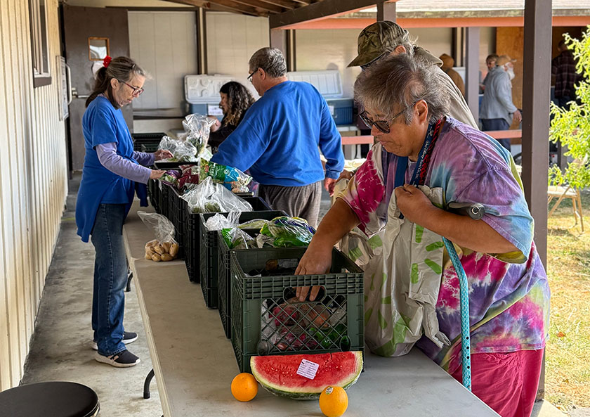 Trinity Baptist Church sponsors a food pantry for the community