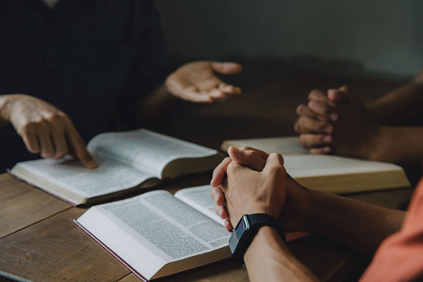 Trinity Baptist Church in Arcata sponsors a weekly Bible Study for men