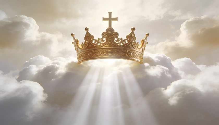 cross and crown n the sky